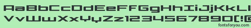 Phoenicialowercaseexpand Font – Black Fonts on Green Background
