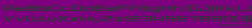 Phoenicialowercaseexpand Font – Black Fonts on Purple Background