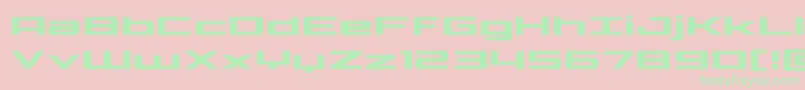 Phoenicialowercaseexpand Font – Green Fonts on Pink Background