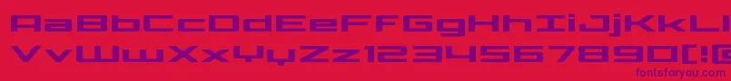 Phoenicialowercaseexpand Font – Purple Fonts on Red Background