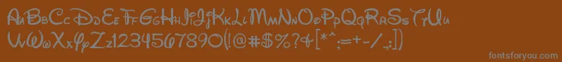 Wds052801 Font – Gray Fonts on Brown Background