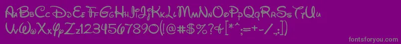 Шрифт Wds052801 – серые шрифты на фиолетовом фоне