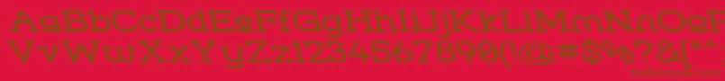 Stresuwr Font – Brown Fonts on Red Background