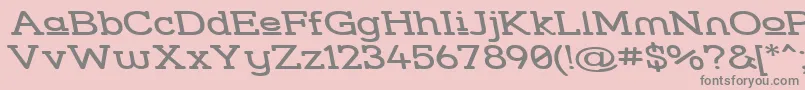 Stresuwr Font – Gray Fonts on Pink Background