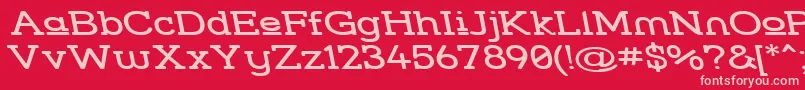 Stresuwr Font – Pink Fonts on Red Background