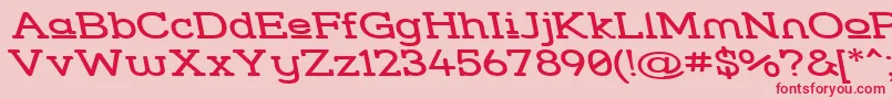 Stresuwr Font – Red Fonts on Pink Background