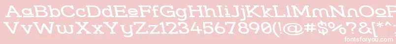 Stresuwr Font – White Fonts on Pink Background