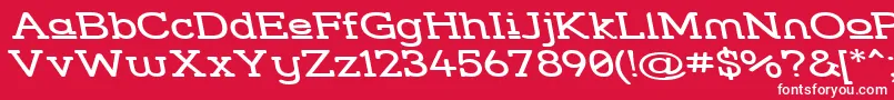 Stresuwr Font – White Fonts on Red Background