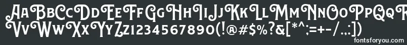 フォントCanistedemoSemibold – 黒い背景に白い文字