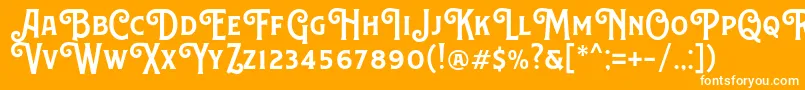 CanistedemoSemibold Font – White Fonts on Orange Background