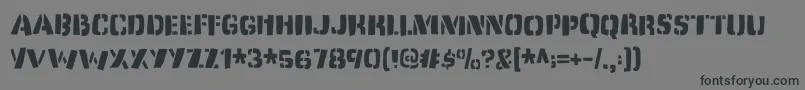 Шрифт Dirtyjabdemo – чёрные шрифты на сером фоне