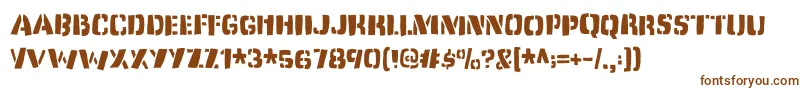 Dirtyjabdemo Font – Brown Fonts on White Background