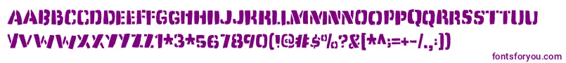 Dirtyjabdemo Font – Purple Fonts on White Background