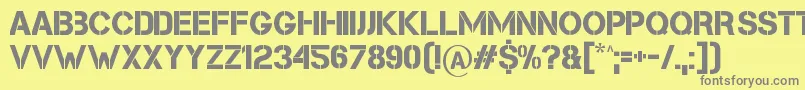 More about Cleanwork Font Cleanwork Font – Gray Fonts on Yellow Background