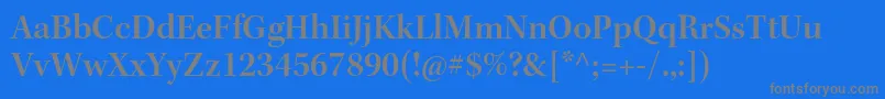 フォントKeplerstdSemiboldsubh – 青い背景に灰色の文字