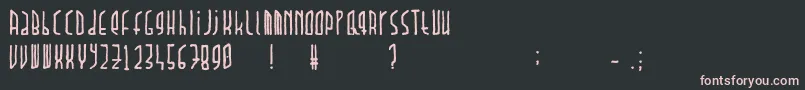 Dawnland.Paradox Font – Pink Fonts on Black Background