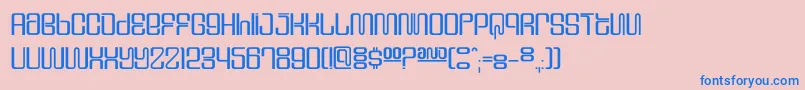 Dssupervixenc Font – Blue Fonts on Pink Background