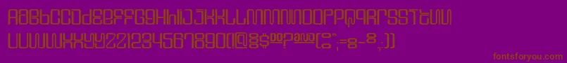 Dssupervixenc Font – Brown Fonts on Purple Background