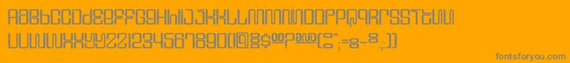 Dssupervixenc Font – Gray Fonts on Orange Background