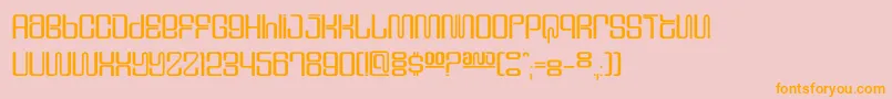 Dssupervixenc Font – Orange Fonts on Pink Background