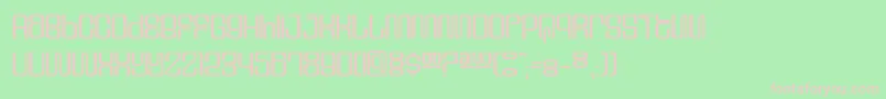 Dssupervixenc Font – Pink Fonts on Green Background