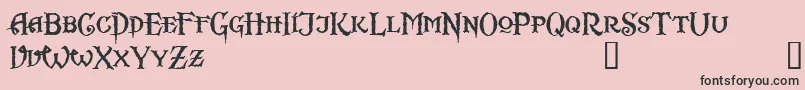 Scurlock Font – Black Fonts on Pink Background
