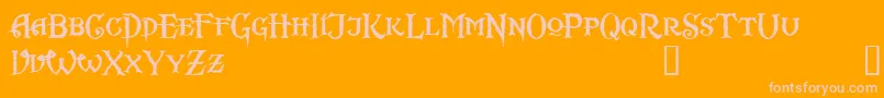 More about Scurlock Font Scurlock Font – Pink Fonts on Orange Background