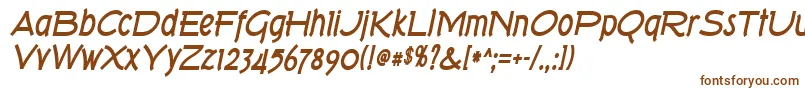 Torkbi Font – Brown Fonts on White Background