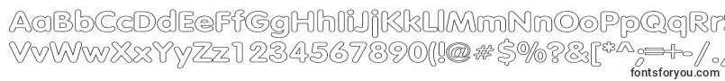 Шрифт TubularHollowWd – контурные шрифты