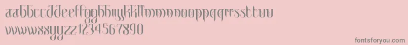 MetroParis Font – Gray Fonts on Pink Background