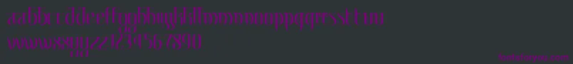 MetroParis Font – Purple Fonts on Black Background