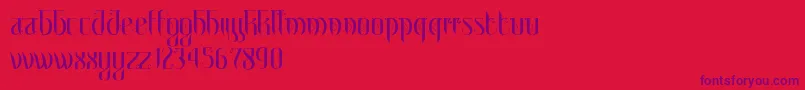 Police MetroParis – polices violettes sur fond rouge