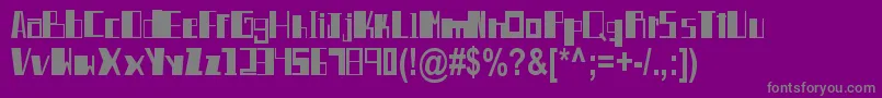 HernР°nHeise Font – Gray Fonts on Purple Background