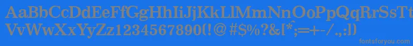 I770RomanBold Font – Gray Fonts on Blue Background