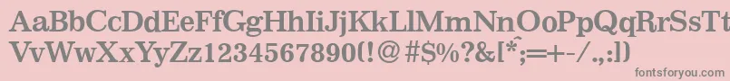 I770RomanBold Font – Gray Fonts on Pink Background