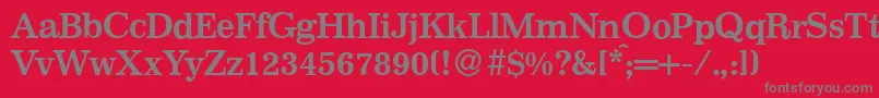I770RomanBold Font – Gray Fonts on Red Background