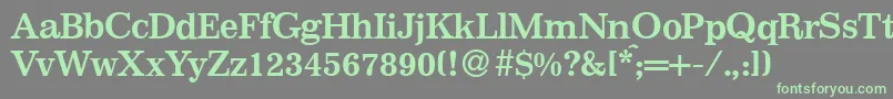 I770RomanBold Font – Green Fonts on Gray Background