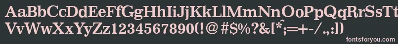 I770RomanBold Font – Pink Fonts on Black Background