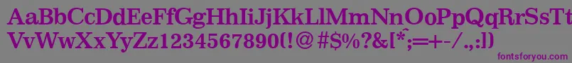 I770RomanBold Font – Purple Fonts on Gray Background