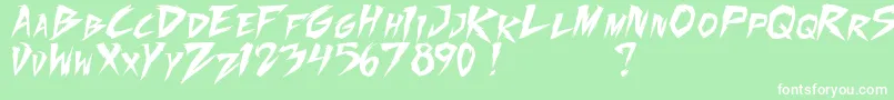 FightingSpiritTbs Font – White Fonts on Green Background