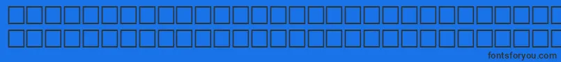 McsErwahSINormal.-Schriftart – Schwarze Schriften auf blauem Hintergrund