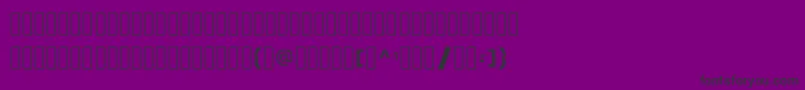 SkewedCharacters Font – Black Fonts on Purple Background