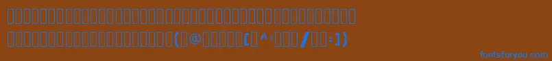Подробнее о шрифте SkewedCharacters Шрифт SkewedCharacters – синие шрифты на коричневом фоне