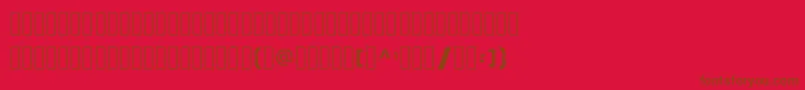 fuente SkewedCharacters – Fuentes Marrones Sobre Fondo Rojo