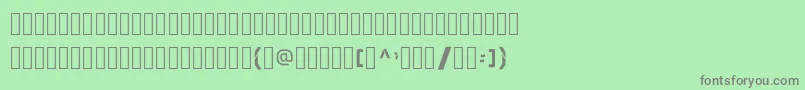 Шрифт SkewedCharacters – серые шрифты на зелёном фоне