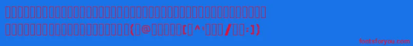 More about SkewedCharacters Font SkewedCharacters Font – Red Fonts on Blue Background