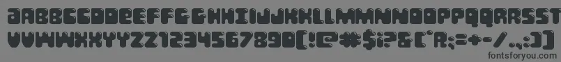 Bubblebuttexpand Font – Black Fonts on Gray Background