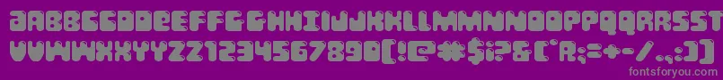 Bubblebuttexpand Font – Gray Fonts on Purple Background