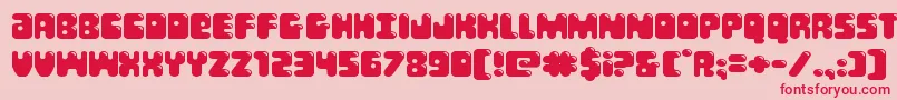 fuente Bubblebuttexpand – Fuentes Rojas Sobre Fondo Rosa