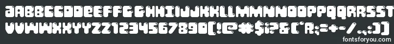 Bubblebuttexpand-Schriftart – Weiße Schriften